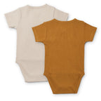 Liewood Baby Kurzarm Body Set Hali Golden caramel / sandy mix bei Yay Kids
