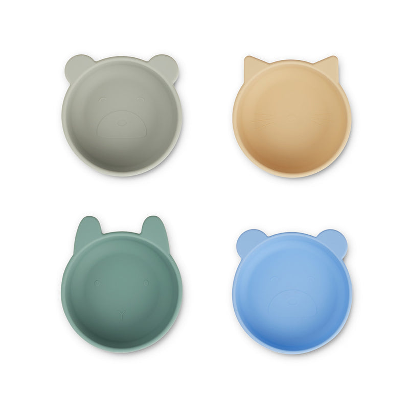 Liewood Kinder Silikon Schalen Iggy Peppermint Multi Mix bei Yay Kids