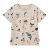 Liewood Bedrucktes Pyjama-Set Ilford Sea creature / Sandy bei Yay Kids