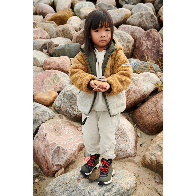Liewood Wendbare Kinder Thermojacke Jackson Army brown mix Yay Kids