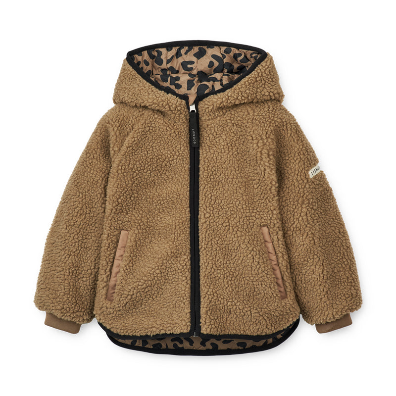 Liewood Wendbare  Kinder Thermojacke Jackson Leo oat / Black panther Yay Kids