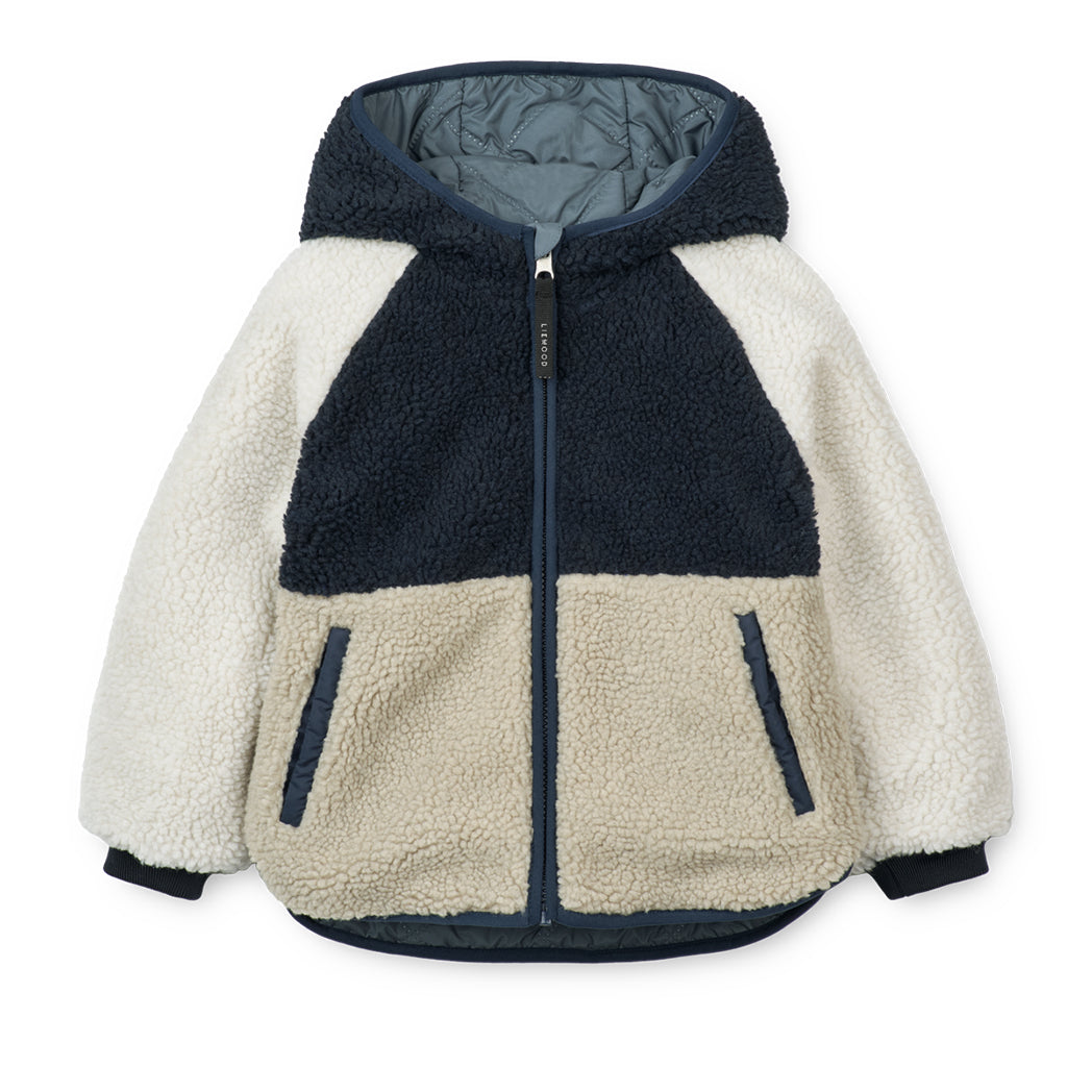 Liewood Kinder Thermojacke Jackson Whale blue multi mix Yay Kids