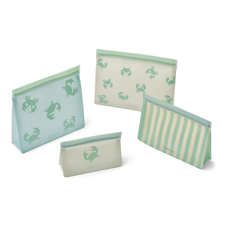 Liewood Foodbag Keith 4-Pack Crab / Sandy bei Yay Kids