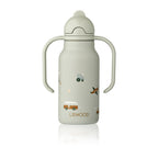 Liewood Trinkflasche Kimmie Vehicles / Dove blue 250 ml bei Yay Kids