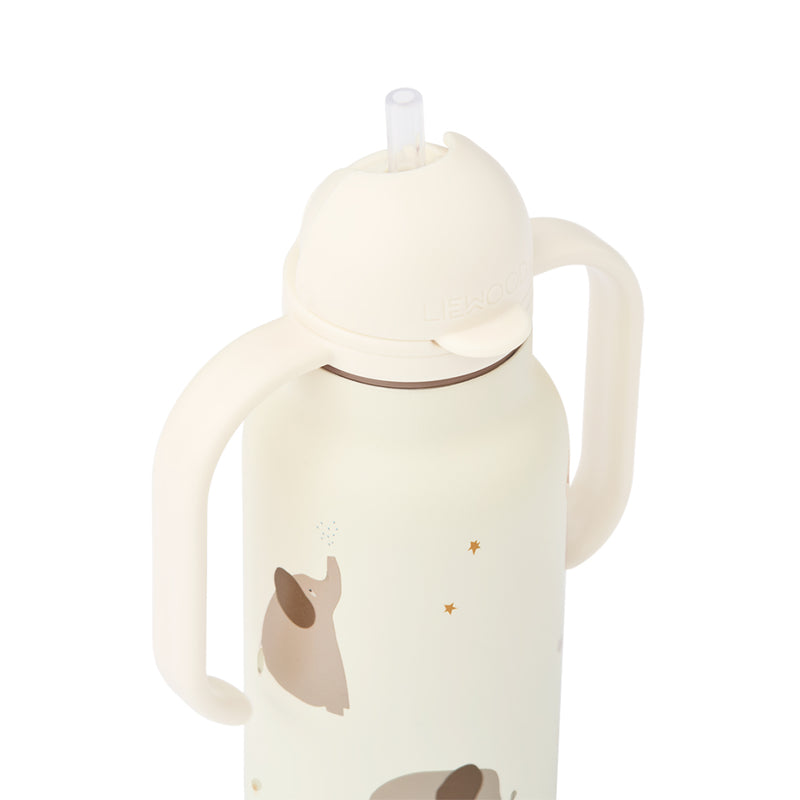 Liewood Trinkflasche Kimmie  Elephant Creme de la creme bei Yay Kids