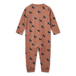 Liewood Kinder Pyjama Birk Jumpsuit Horses / Dark rosetta bei Yay Kids