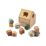 Liewood Kinder Holz Puzzle Haus Ludwig Sandy multi mix bei Yay Kids