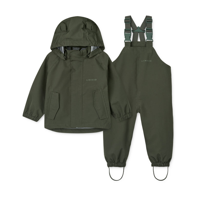 Liewood Regenset Manu Hunter green bei Yay Kids
