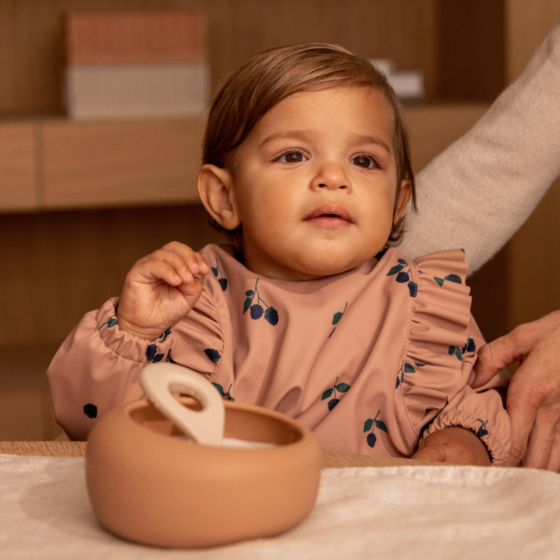 Liewood Rüschen Langarmlätzchen Merle Berry / Pale Tuscany bei Yay Kids