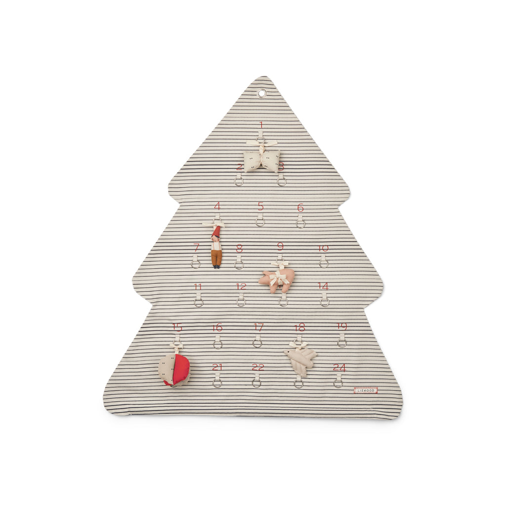 Liewood Christmas Gift Calendar Natalie Stripes Sandy Navy bei Yay Kids