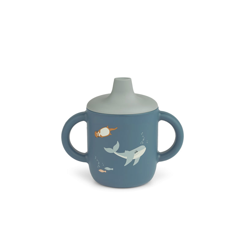 Liewood Baby Silicone Cup Neil Arctic Sea / Ocean view bei Yay Kids