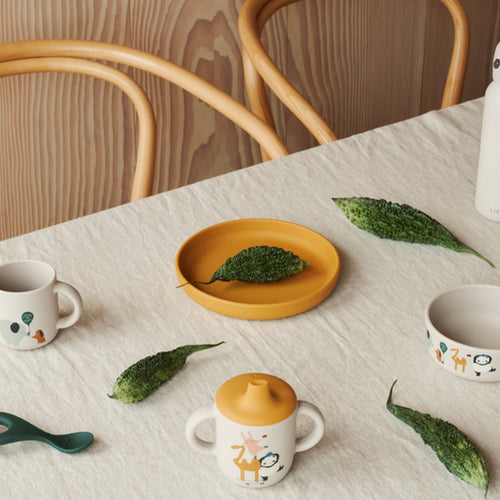 Liewood Baby Silicone Cup Neil Around the world / Sandy bei Yay Kids