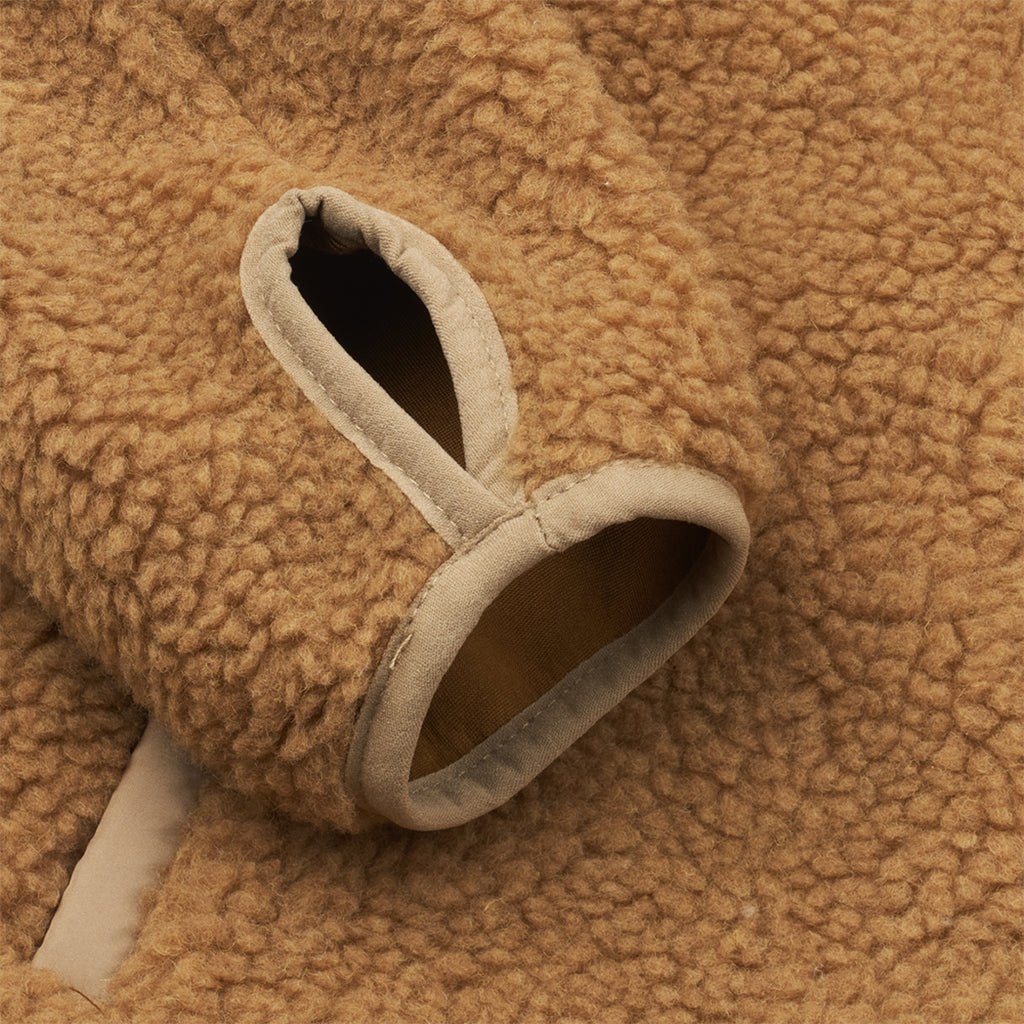 Liewood Kinder Fleece Jacke Nolan Golden caramel/Oat mix bei Yay Kids