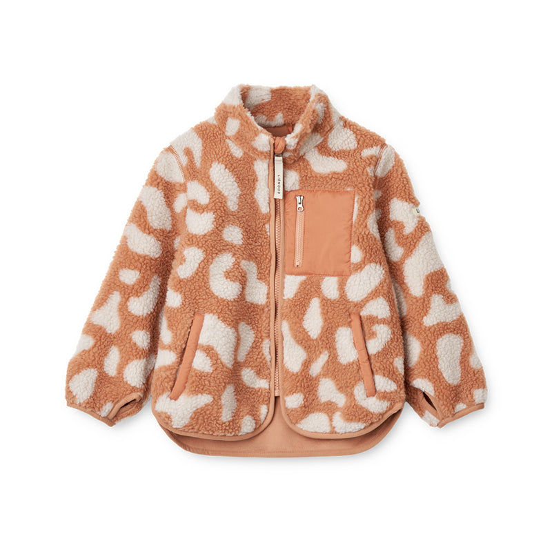 Liewood Kinder Fleece Jacke Nolan Mega leo / Tuscany rose bei Yay Kids