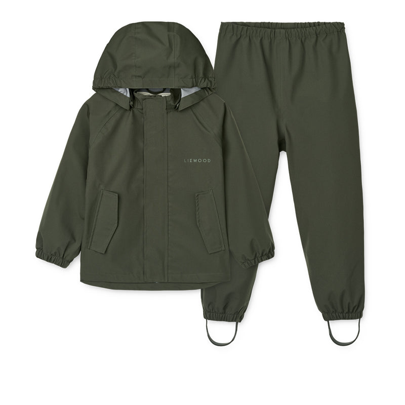 Liewood Kinder Regenset Pedia Hunter green bei Yay Kids