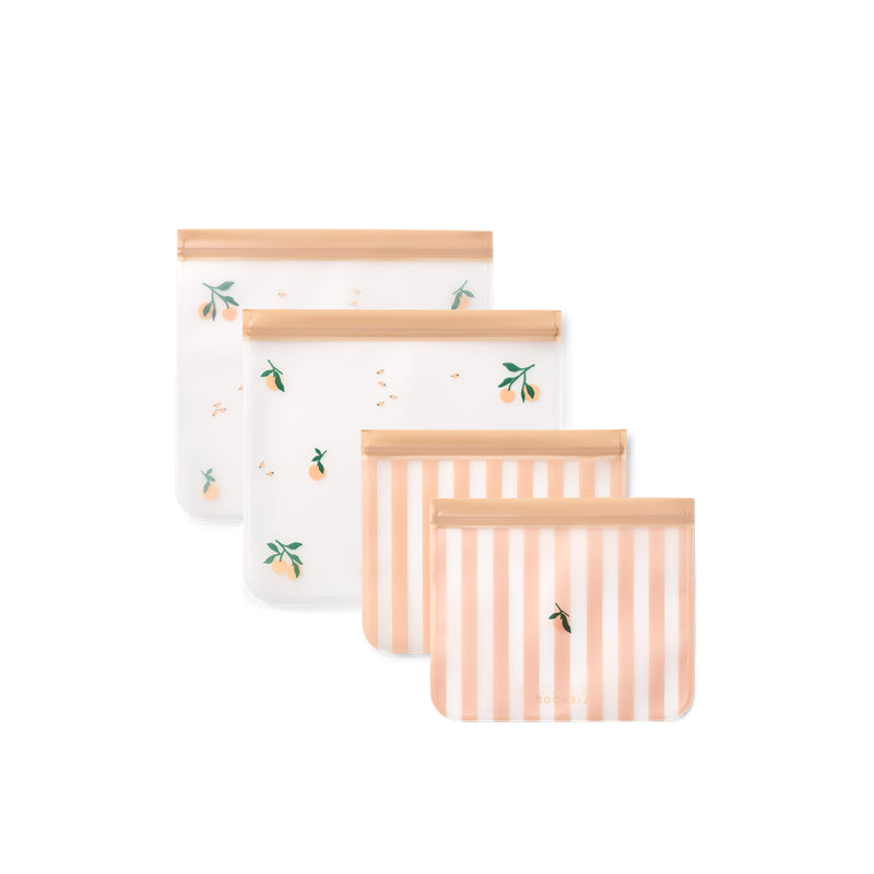 Liewood Foodbag Rebus Reusable 4-Pack Peach / Sea shell bei Yay Kids