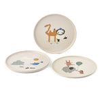 Liewood Remco Teller 4er-Pack Around the World/Sandy bei Yay Kids