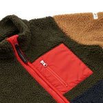Sherpa Jacket Nolan Army brown multi mix