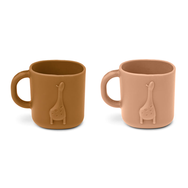 Liewood Silikon Becher Chaves Tuscany rose Golden Caramel bei Yay Kids