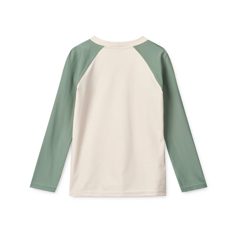 Liewood Kinder UV Swim Tee Noah Sandy / Peppermint bei Yay Kids