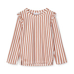 Liewood UV T-Shirt Tenley Stripe Tuscany rose / Crème de la crème bei Yay Kids
