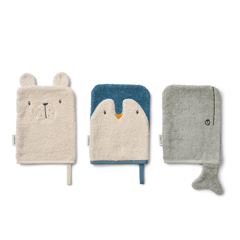 Waschlappen 3er Pack Sylvester Arctic Sea / Ocean view