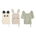 Liewood Waschlappen 3er Pack Sylvester Dove blue mix bei Yay Kids