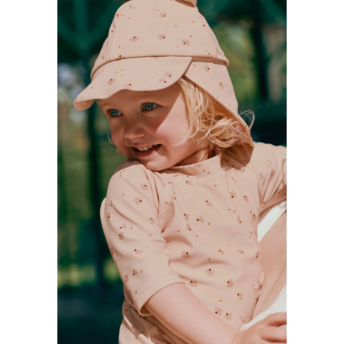 Baby UV-Bade-Jumpsuit „Thor“ – Mini Butterfly/ Apple Blossom