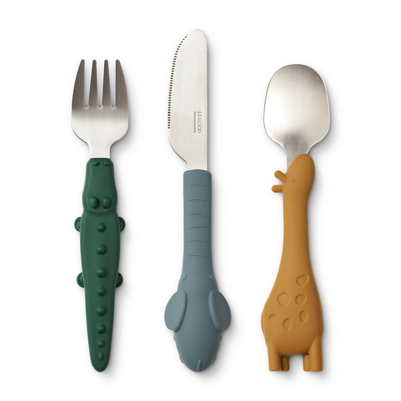 Liewood Besteck Set Tove Golden caramel mix bei Yay Kids