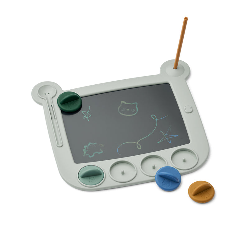 Liewood Zeichentablet mit Stempeln Venzora Dove blue multi mix bei Yay Kids