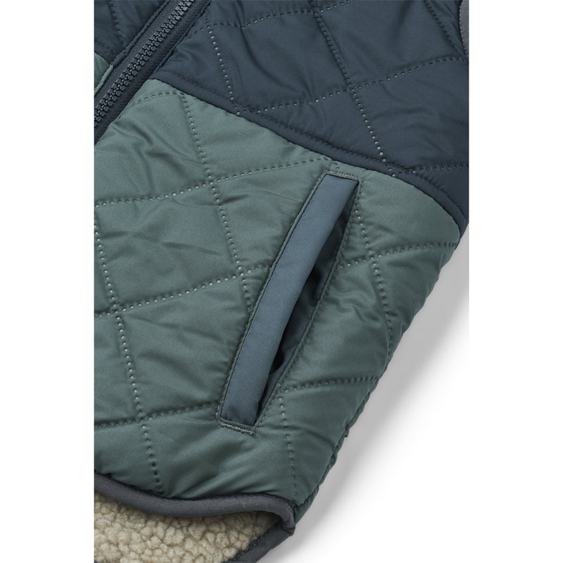 Liewood Kinder Fleece Weste Diana Whale blue multi mix bei Yay Kids