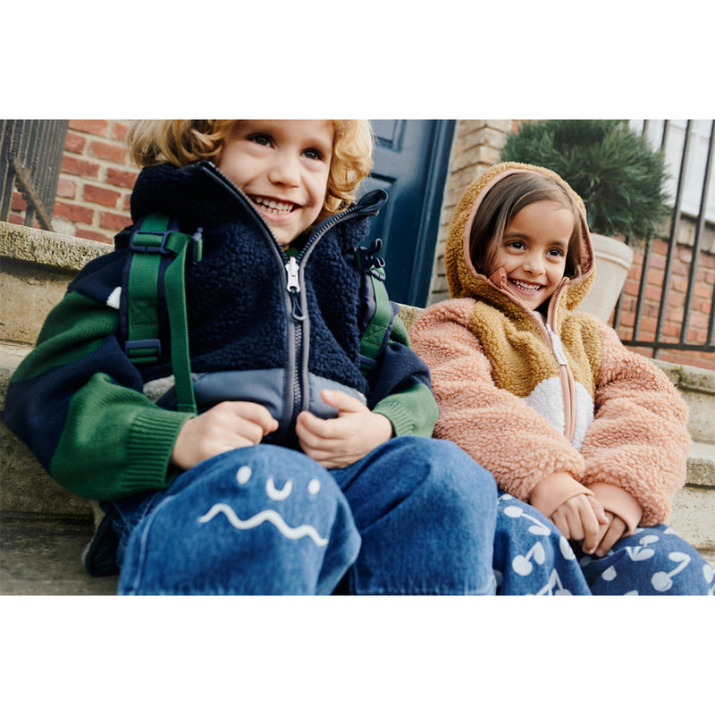Liewood Kinder Fleece Weste Diana Whale blue multi mix bei Yay Kids