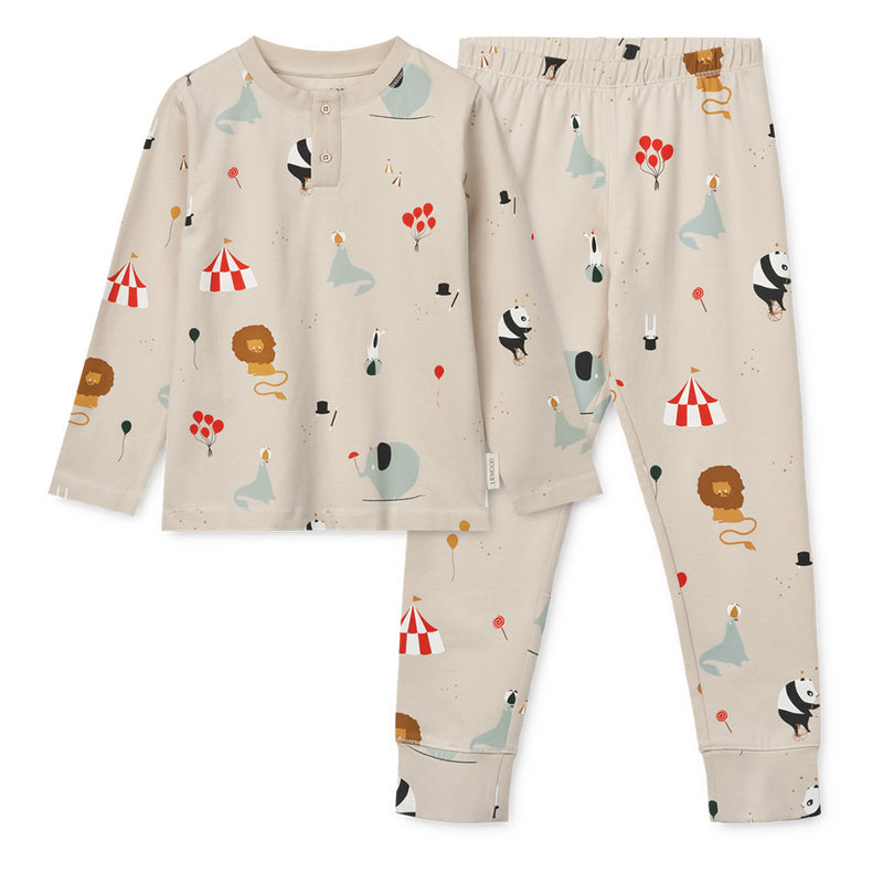 Liewood Kinder Pyjama Wilhelm Circus / Sandy bei Yay Kids