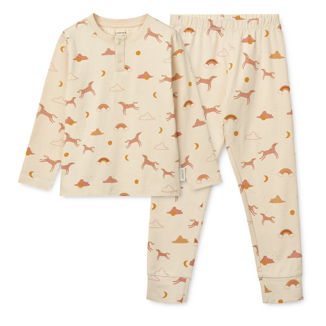 Liewood Kinder Pyjama Wilhelm Dream / Ecru bei Yay Kids