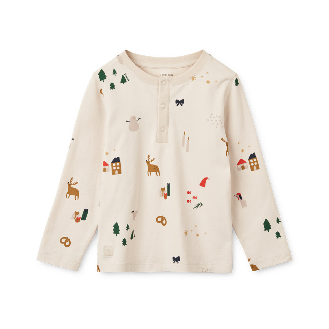 Liewood Kinder Pyjama Wilhelm Holiday / Sandy bei Yay Kids