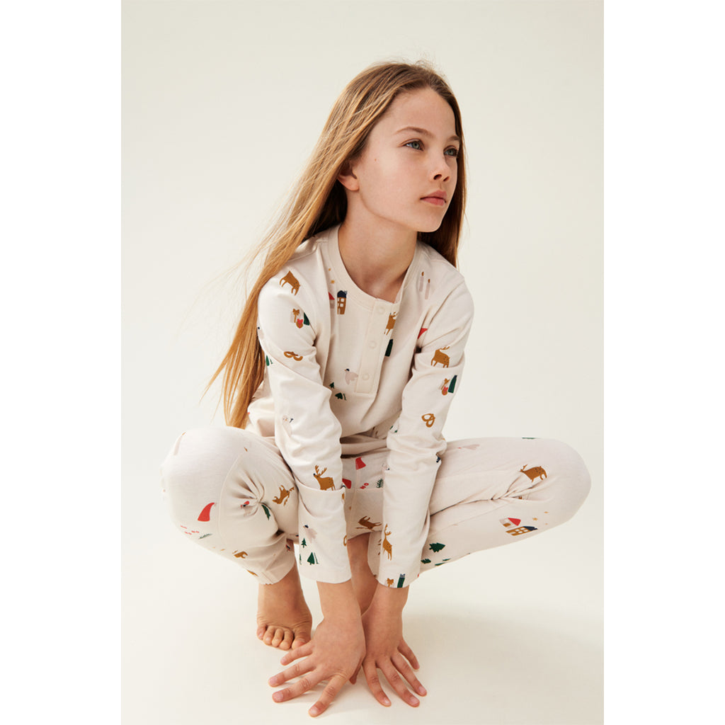 Liewood Kinder Pyjama Wilhelm Holiday / Sandy bei Yay Kids