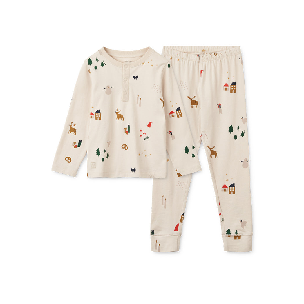 Liewood Kinder Pyjama Wilhelm Holiday / Sandy bei Yay Kids