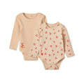 Liewood Langarm Baby Body Yanni 2 Pack Apple blossom bei Yay Kids