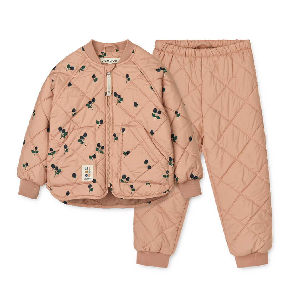 Liewood Kinder Thermo Set Zella Berry / Pale tuscany / Embroidery bei Yay Kids