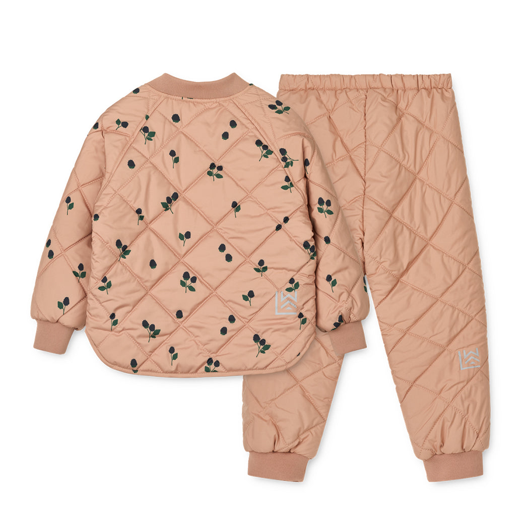 Liewood Kinder Thermo Set Zella Berry / Pale tuscany / Embroidery bei Yay Kids