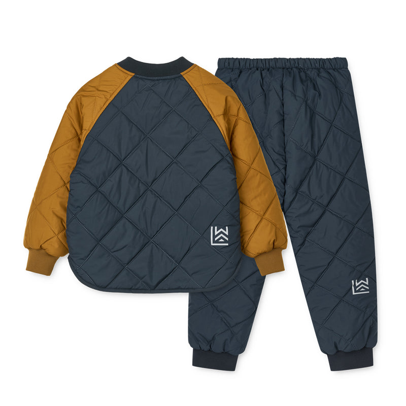 Liewood Kinder Thermo Wear Set Zella Classic navy multi mix bei Yay Kids
