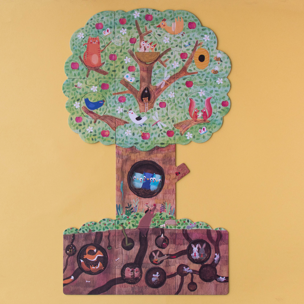 Reversibles Puzzle «Mon Petit Pommier»