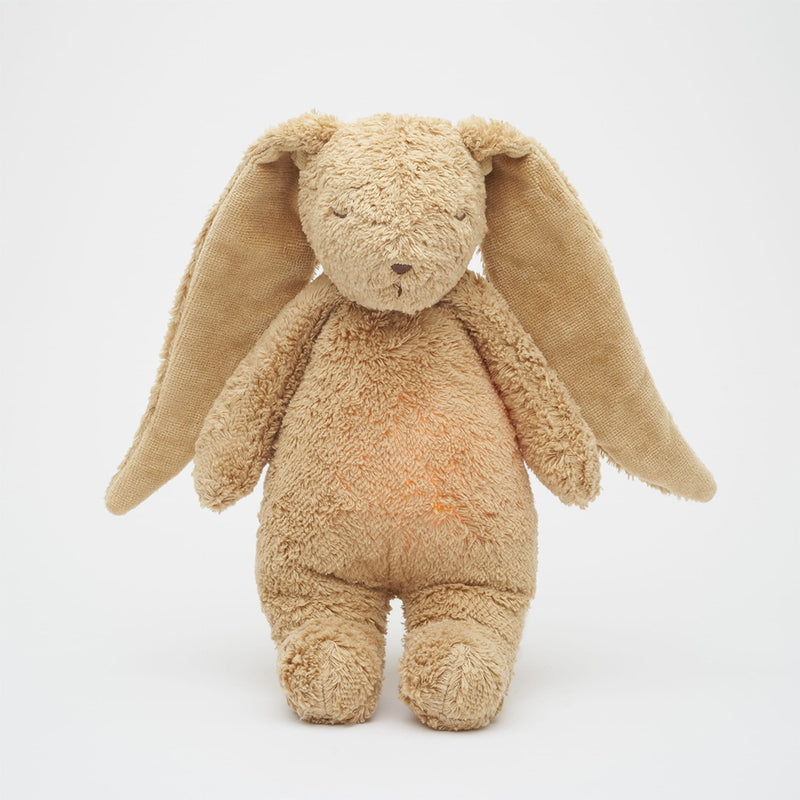 Moonie Organic Humming Bunny with Lamp Cappuccino 2.0 bei Yay Kids