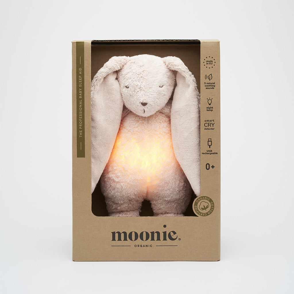Moonie Organic Humming Bunny with Lamp Rose 2.0 bei Yay Kids