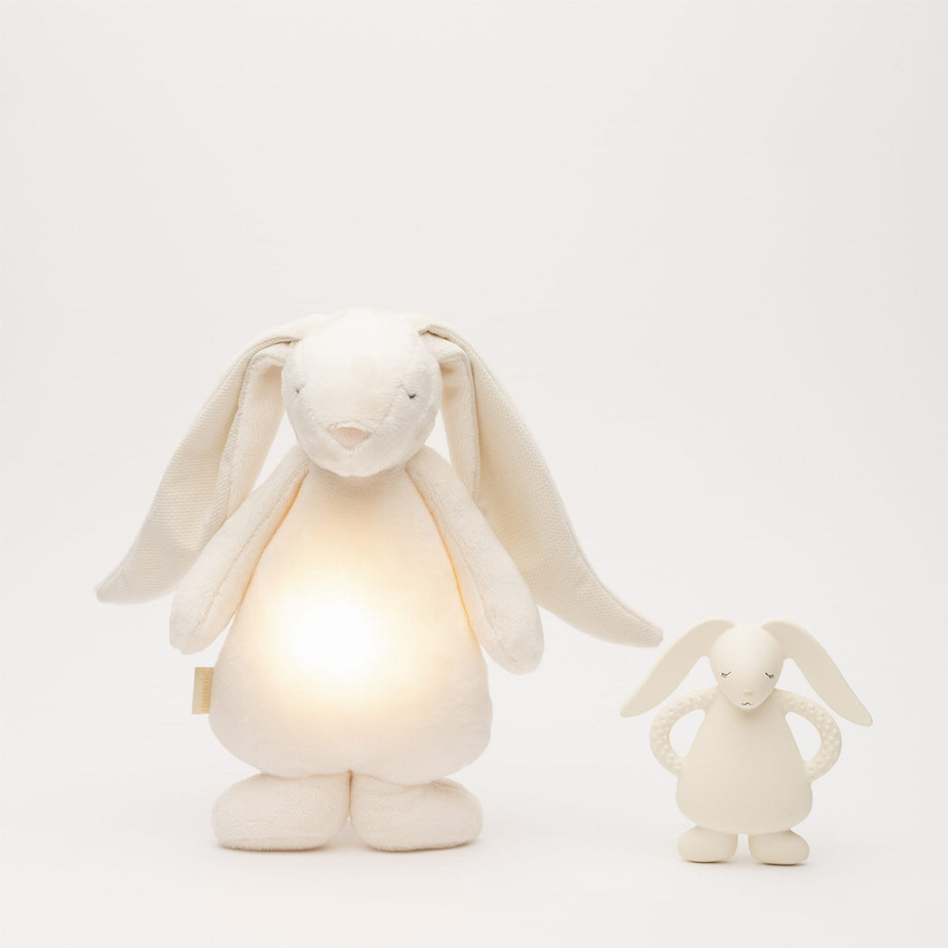 Moonie Teether Natural Rubber Bunny Cream bei Yay Kids
