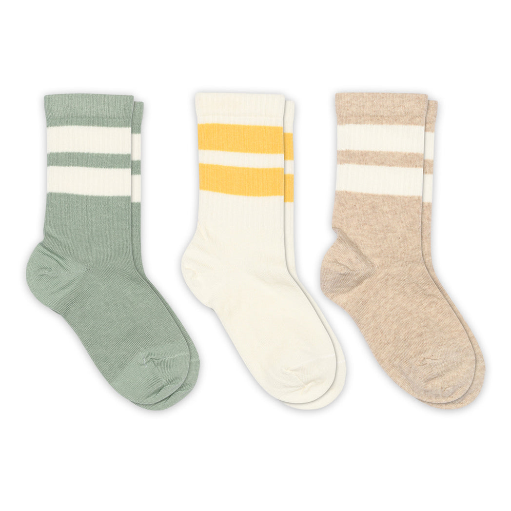 MPDenmark Baumwolle Sportsocken Anker 3er Pack Granite Green bei Yay Kids
