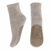 MPDenmark Kinder Baumwoll-Socken Anti-Slip Light Brown Melange bei Yay Kids