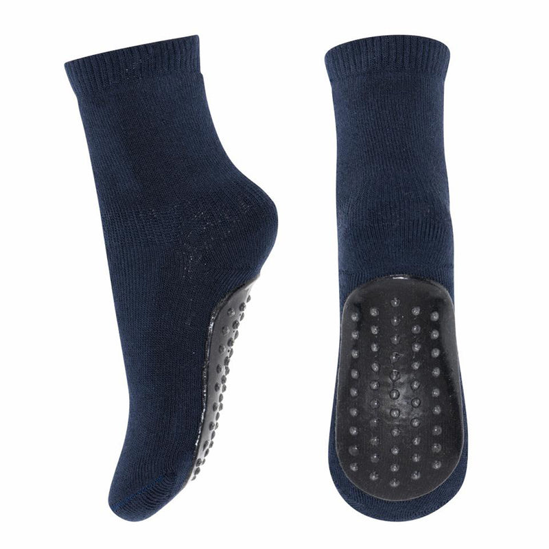 MPDenmark Kinder Baumwoll-Socken Anti-Slip Navy bei Yay Kids