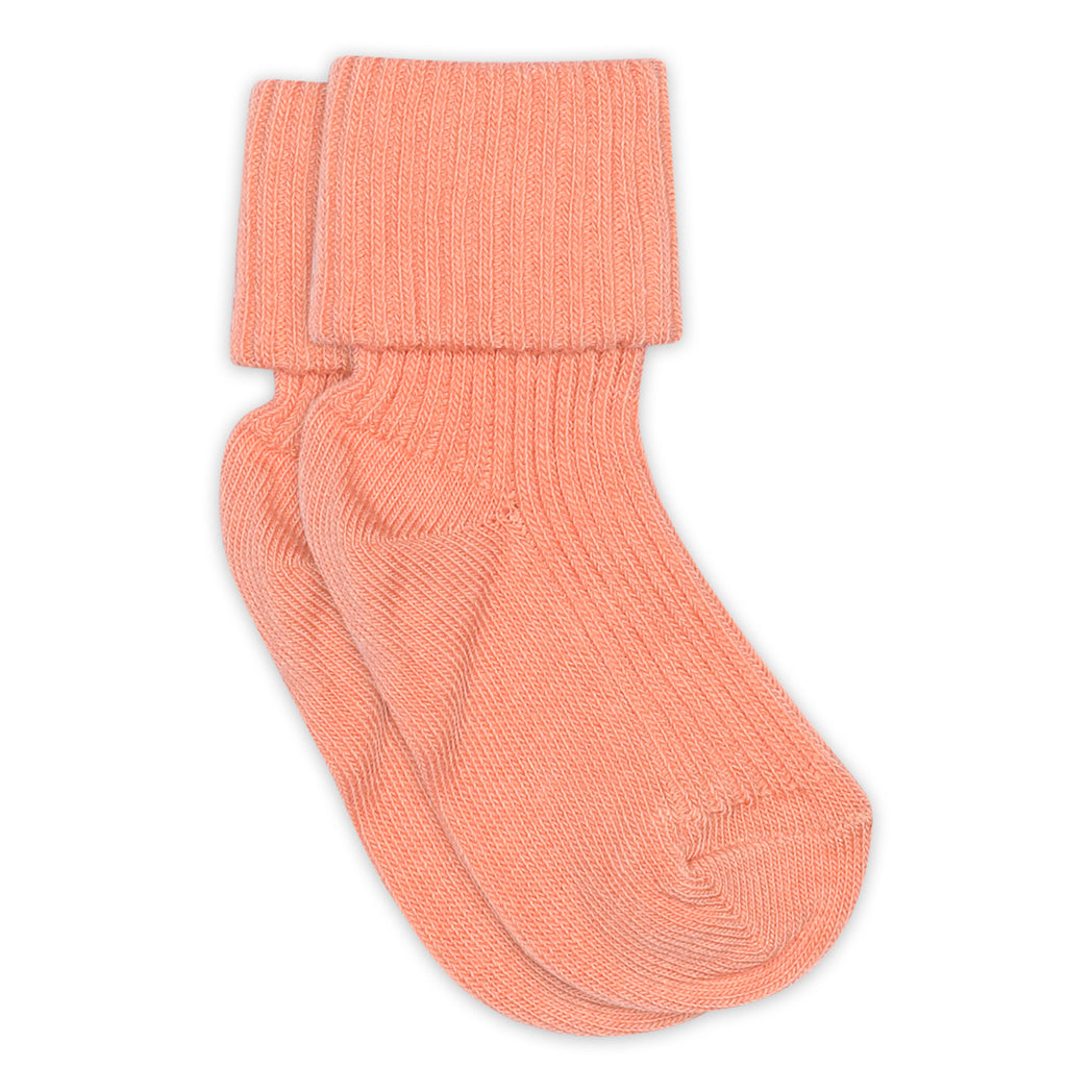 MPDenmark Gerippte Baby Socken Orange bei Yay Kids