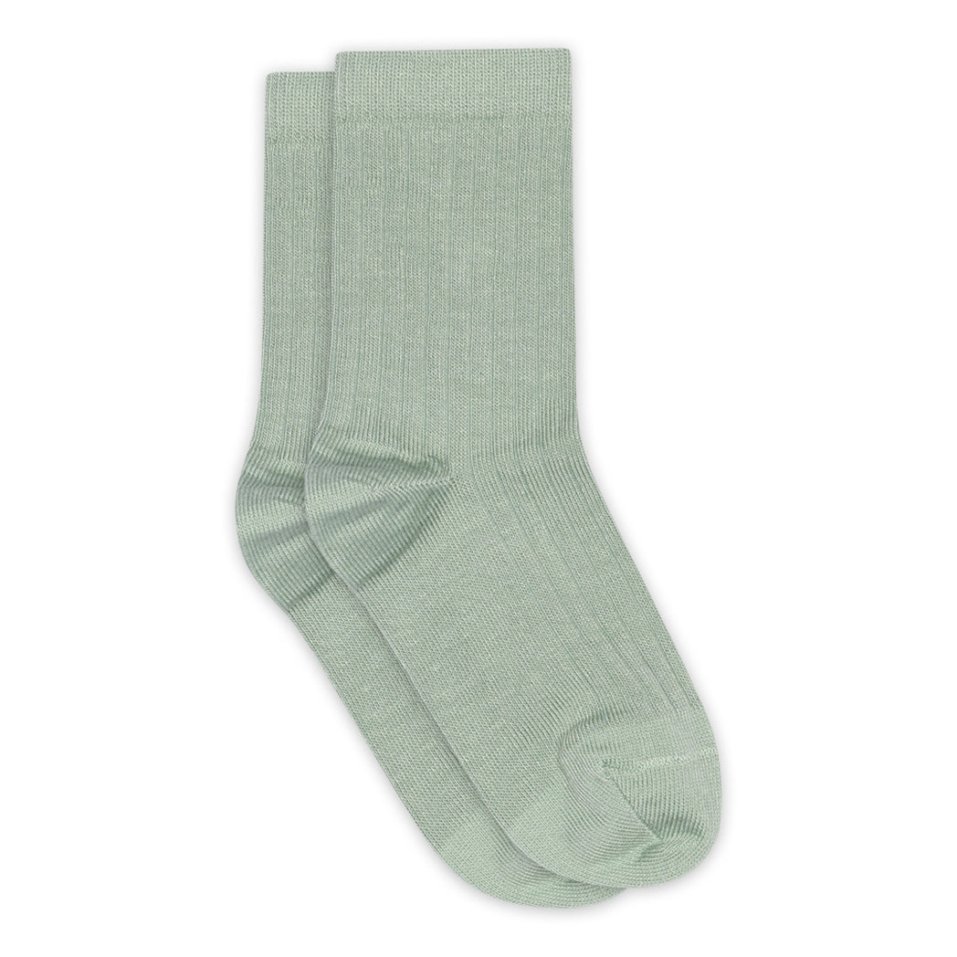 MPDenmark Gerippte Baumwollsocken Granite Green bei Yay Kids